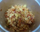 A picture of step 1 of Cauliflower, carrot and potato/ veg/ with salad and chapati.