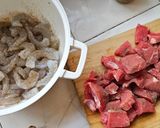 Foto del paso 1 de la receta: Guiso de germen de soya mar y tierra