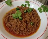 A picture of step 4 of Bhunna Qeema 🍲.