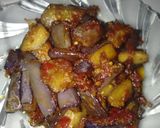A picture of step 6 of Sambal terong.