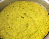 A picture of step 2 of Palak dhokla.