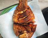 ปลาทับทิมทอดกระเทียม วิธีทำสูตร 4 รูป