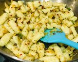A picture of step 9 of Eggless: 'Italian Potato Gnocchi' or 'Gnocchi di Patate' (Pasta) in the 'Piedmontese' Style.