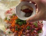 A picture of step 2 of Cheesy Ham & Rice Balls.