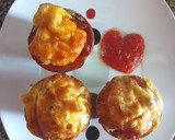 Foto del paso 4 de la receta: Muffins de jamón serrano con revuelto de champiñón