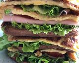 Hình bước làm 4 của món Sandwich Ngàn Lớp Đủ Dinh Dưỡng Cho Bữa Sáng