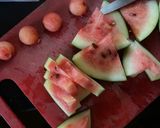 A picture of step 2 of Watermelon Fizz.