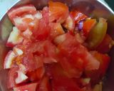 A picture of step 1 of Veg rice.