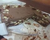 A picture of step 4 of Chocolate Ice-cream biscuit cake.