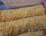 Foto langkah ke 5 dari resep Melted Mozarela Corndog Roti Tawar.