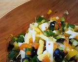 A picture of step 2 of Mexican potato salad.