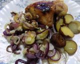 Foto del paso 6 de la receta: Papines encebollados y pollo