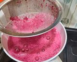 Foto langkah ke 6 dari resep Puding Lumut Buah Bit Vla Yogurt.