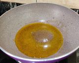 A picture of step 2 of OKRA with POPPY SEEDS or Posto Bhindi.