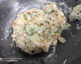 A picture of step 4 of Veg upma.