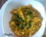 A picture of step 5 of Osaman-Lachko dal.
