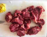 Foto del paso 1 de la receta: Estofado de carne y rábano japonés