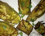 A picture of step 5 of Besani brinjal kachari.