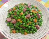 Foto del paso 3 de la receta: Guisantes con salchichas de pavo