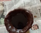 A picture of step 6 of Choco lava cake.