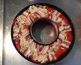 Une image de l'étape 10 de Couronne de céréales à la ricotta,poivrons rouges grillés et pancetta corse.