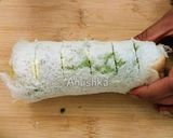 A picture of step 5 of Pinwheel sandwitches/Tricolour Sandwiches.