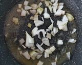 A picture of step 2 of My Garlic, Mustard, Pork & Mushroom with Pasta 😍.