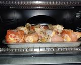 Foto del paso 2 de la receta: Muslos de pollo asados con costillas de cerdo con sabor a carbón
