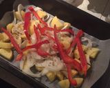 Foto del paso 1 de la receta: Pollo al horno con papas👏