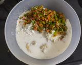A picture of step 3 of Soyabean Rostie/ Uttapa.