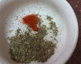 A picture of step 2 of Veg cheese spread.