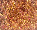 A picture of step 4 of Patakha chicken masala 🔥.