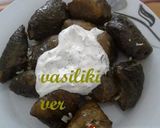 A picture of step 6 of Dolmadakia with Yogurt Sauce.