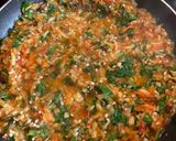 A picture of step 2 of Greek Stuffed peppers (known as “politika gemista” in Greek).