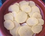 Foto del paso 2 de la receta Bacalao en salsa gratinado con patatas y toque de eneldo