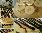 Foto langkah ke 10 dari resep Banana Pancake with Chocolate Sauce.