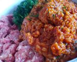 Pas rețetă Sarmale din viță de vie și varză murată cu carne mix porc și vită 5 fotografie
