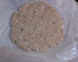 A picture of step 6 of Sabudana Thalipeeth.