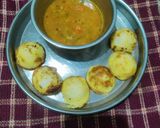 A picture of step 2 of Stuffed Masala Appam from leftover dosa better.