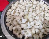 A picture of step 4 of Gobhi aloo.
