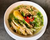 Hình bước làm 8 của món Miến Dong Gà Ta Nấu Với Măng Nứa Đặc Sản Tây Bắc