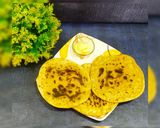 A picture of step 1 of Peda poli / sweet Paratha.