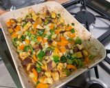 Une image de l'étape 13 de Légumes rôtis au four au brie et sauce prune.