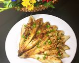 Hình bước làm 1 của món Cà tím nướng,sốt xì dầu sate