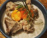 A picture of step 1 of Blanquette de veal.