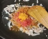 A picture of step 9 of Soya stuff tomato.