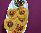 A picture of step 4 of Mini vegetables uthappam.
