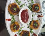 A picture of step 7 of Sweet Potato Tikki.