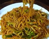 A picture of step 4 of Hakka Noodles.