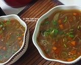 A picture of step 7 of Hot and sour veg soup.